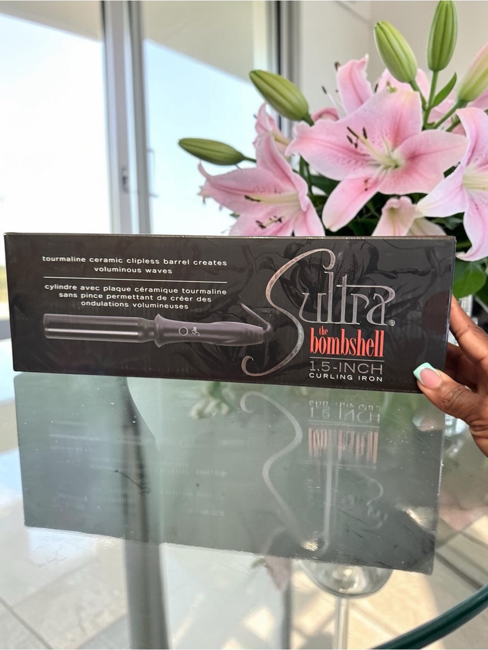 Sultra The Bombshell 1.5-Inch Curling Iron in sealed box